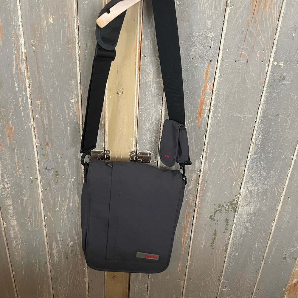 Gray Crossbody Messenger Bag